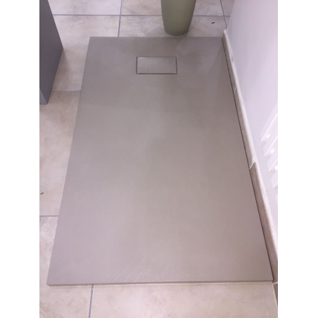 Piatto Doccia 90x80 Ceramica.Piatto Doccia 70x170 Smc Ambra Effetto Pietra Piletta Inclusa Rettangolare Tortora Pietra