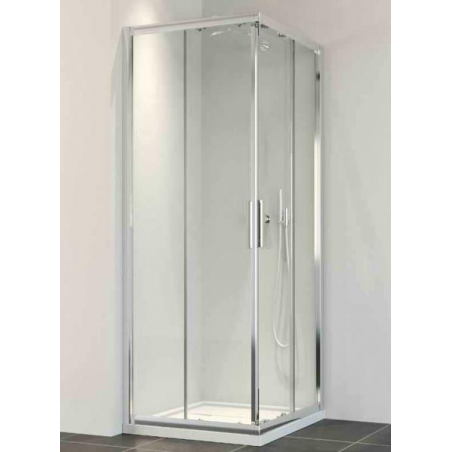 Cabina Doccia 100 X 80.Box Doccia 90 100 X 80 90 Vetro 6mm Angolare Estensibile 195h Sicuro Uso Professionale Per